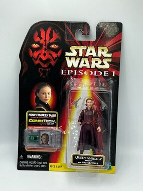 Star Wars Episode I Queen Amidala Naboo Action Figure 1999 Hasbro CommTech